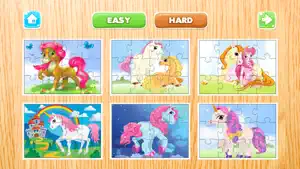 马 难题 游戏 自由 -  小马拼图为孩子和幼儿 - 学前学习游戏