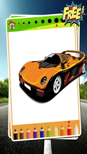 汽车图画书 - 汽车绘画为孩子幼儿和学龄前儿童的幼儿园免费游戏