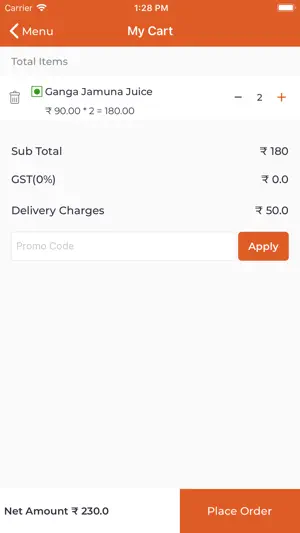 Zesty Treat Food Delivery